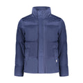 Blaue Polyester-Herrenjacke