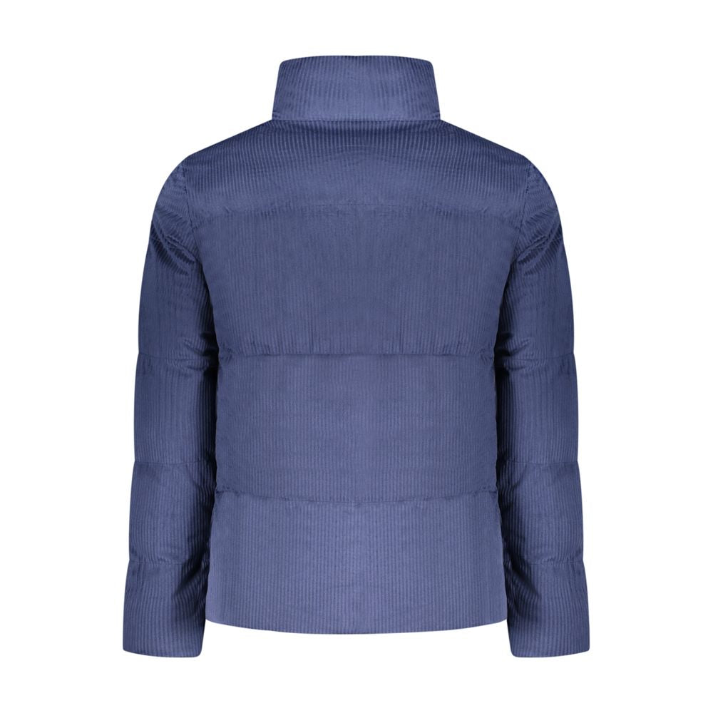 Blaue Polyester-Herrenjacke