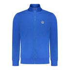 Blue Cotton Men Sweatshirt