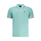 Hellblaues Baumwoll-Herrenpolo