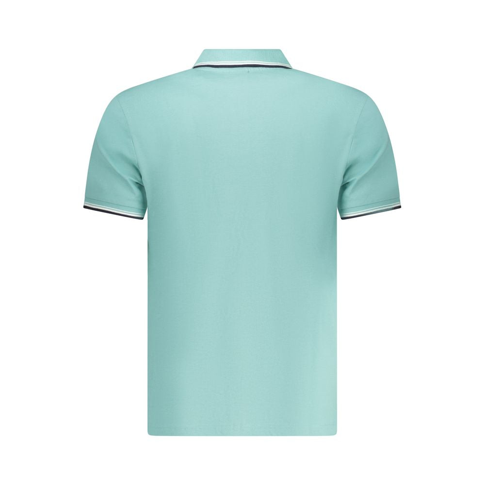 Hellblaues Baumwoll-Herrenpolo