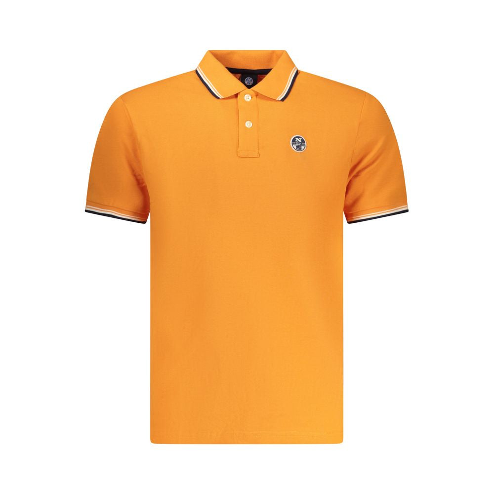 Orange Cotton Men's Polo