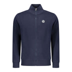 Blue Cotton Men Sweatshirt