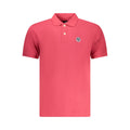 Red Cotton Men Polo Shirt