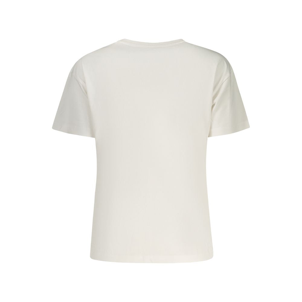 Weißes Damen-T-Shirt aus Baumwolle