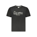 Schwarzes Herren-T-Shirt aus Baumwolle
