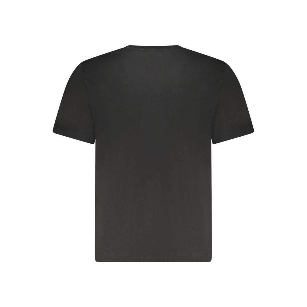 Schwarzes Herren-T-Shirt aus Baumwolle