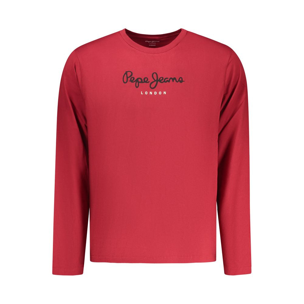 Rotes Baumwoll-Herren-T-Shirt