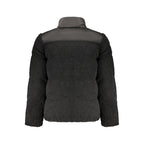Black Polyester Men's Jacket