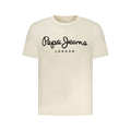Beiges Herren-T-Shirt aus Baumwolle