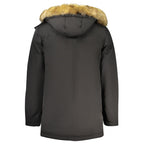 Black Polyester Men's Jacket