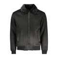 Black Polyurethane Men Jacket