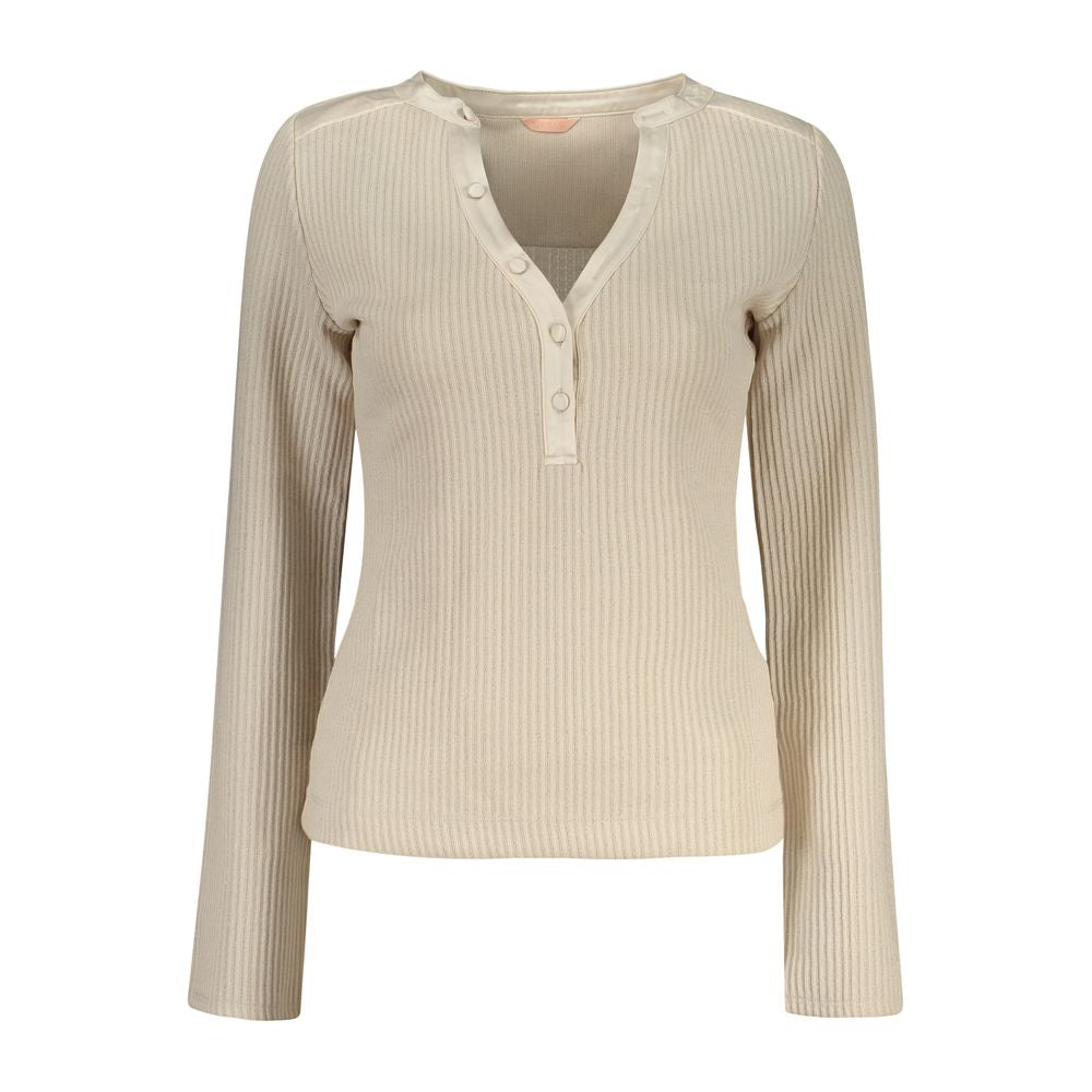 Beige Polyester Damenpullover