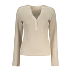 Beige Polyester Damenpullover