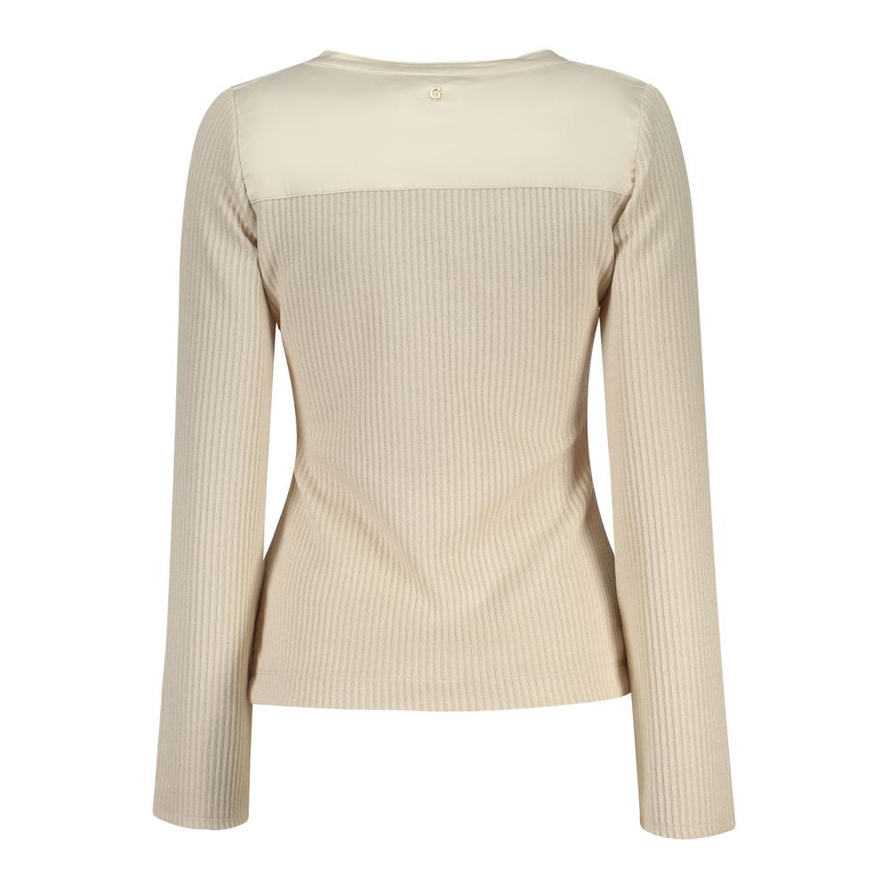 Beige Polyester Damenpullover