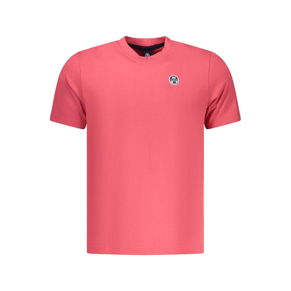 T-shirt da uomo in cotone rosso