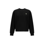 Schwarzes Baumwollsweatshirt