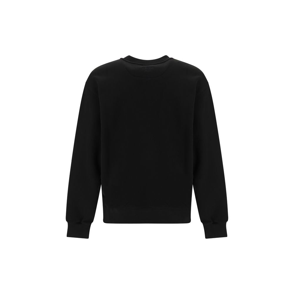Schwarzes Baumwollsweatshirt