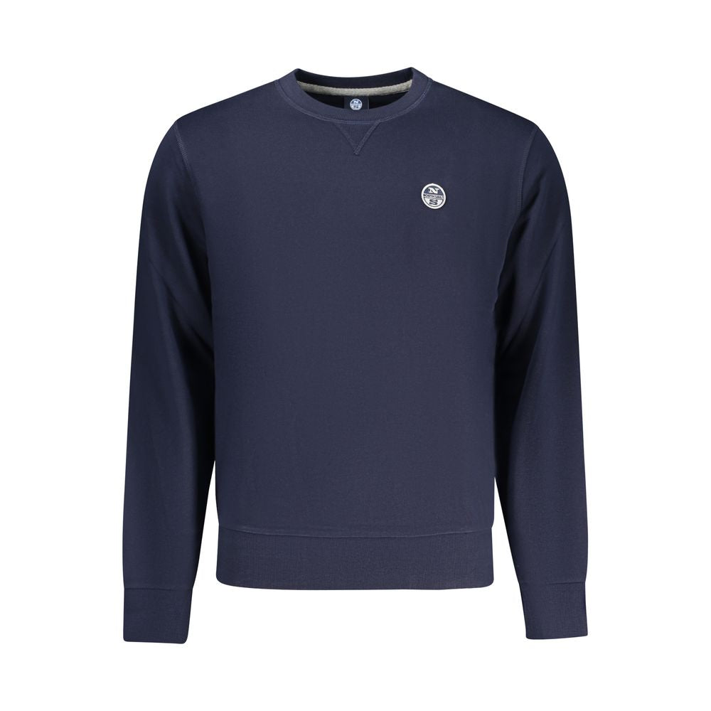 Blaues Herren-Sweatshirt aus Baumwolle