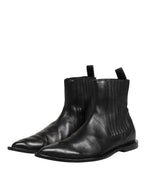Chelsea Boots Herren Kurze Stiefeletten Schwarz