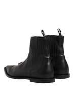 Chelsea Boots Herren Kurze Stiefeletten Schwarz