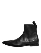Chelsea Boots Herren Kurze Stiefeletten Schwarz