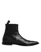 Chelsea Boots Herren Kurze Stiefeletten Schwarz
