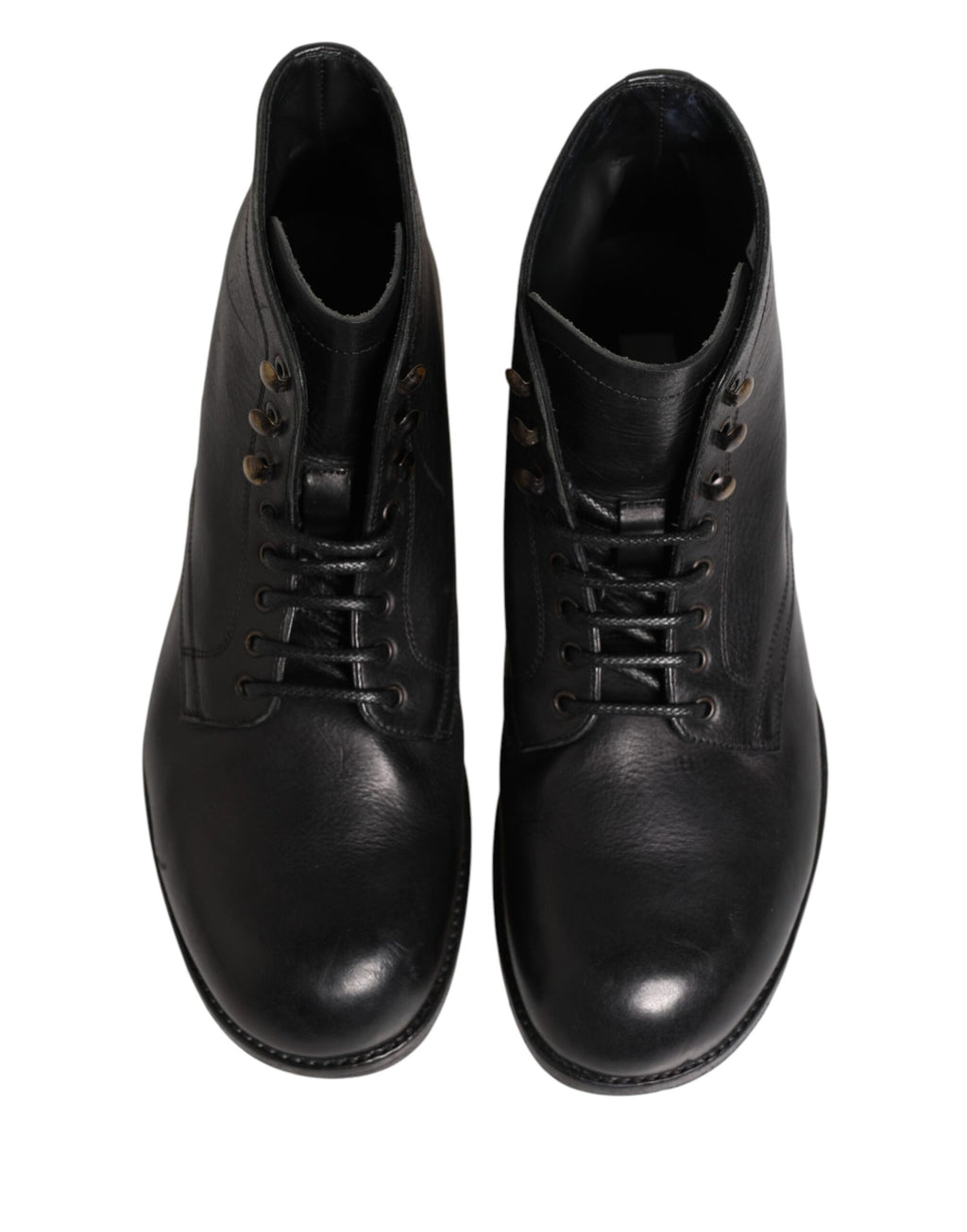 Schwarze geschnürte kurze Stiefeletten Herrenschuhe