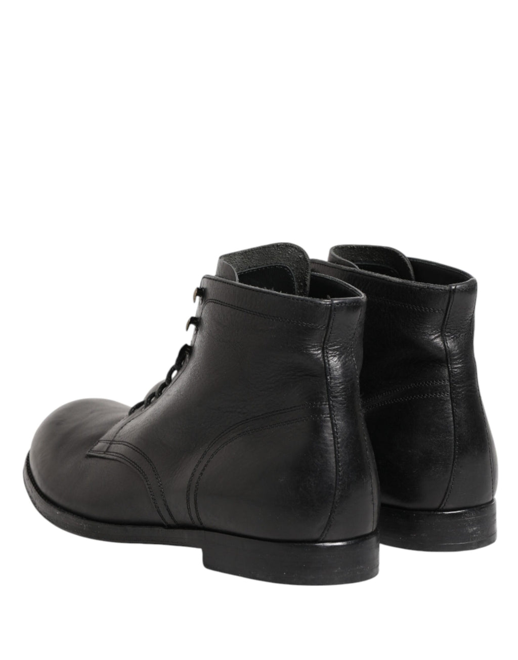 Schwarze geschnürte kurze Stiefeletten Herrenschuhe