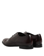 Black Lace Up Leather Dress Derby Men Shoes