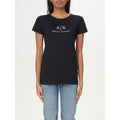 Schwarzes Baumwoll-T-Shirt
