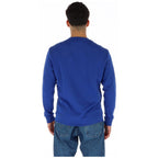 Blaues Baumwoll-Sweatshirt