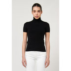 Black Viscose Turtleneck