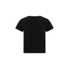 Schwarzes Baumwoll-T-Shirt