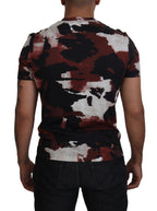 Multicolor Tie-Dye Baumwoll-Rundhals-T-Shirt