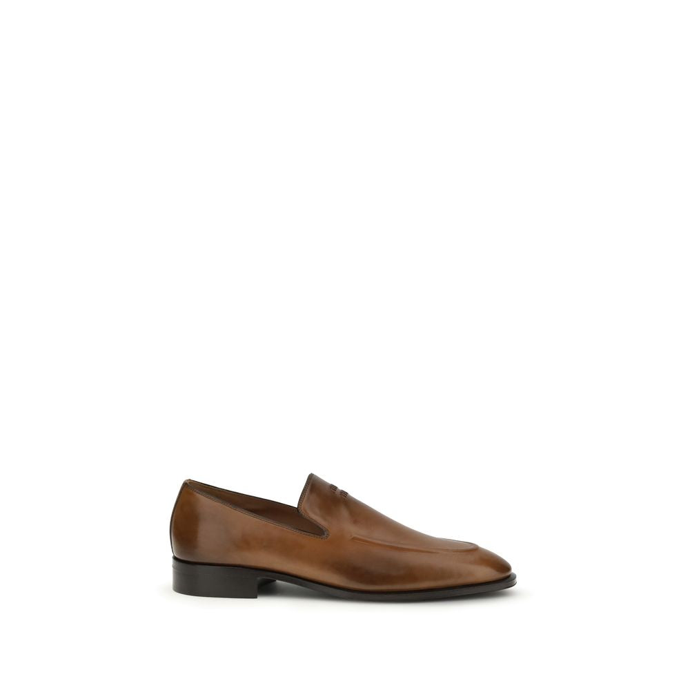 Mocassini slip-on in pelle di vitello marrone (Bos Taurus)