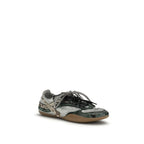 Gray Recycled Polyester Athletic Sneakers