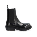 Black Calfskin Ankle Boots