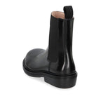 Black Calfskin Ankle Boots
