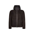 Braune Lammleder Shell-Jacke