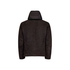 Braune Lammleder Shell-Jacke
