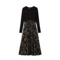 Schwarzes, legeres Kleid aus Polyester