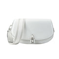 Borsa a tracolla in pelle bianca