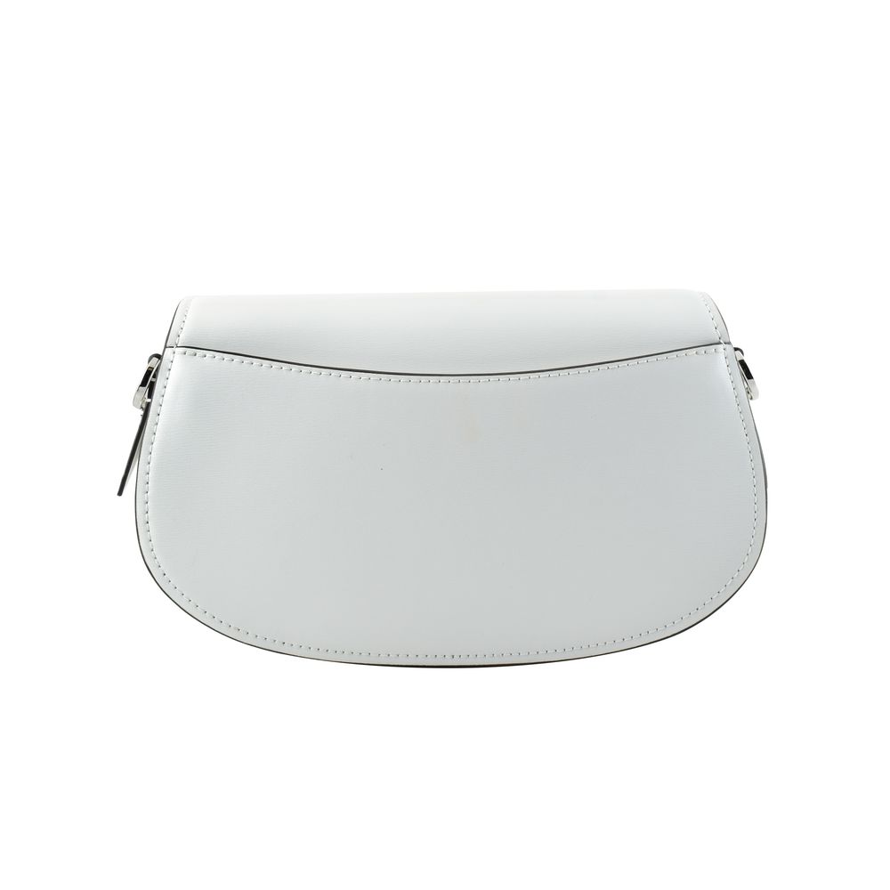 Borsa a tracolla in pelle bianca