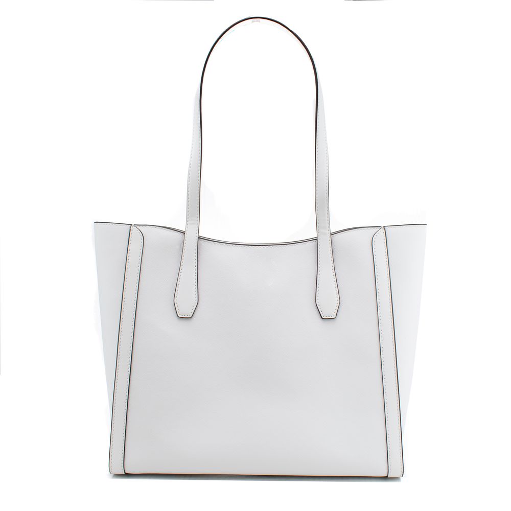 Borsa a tracolla in tela bianca