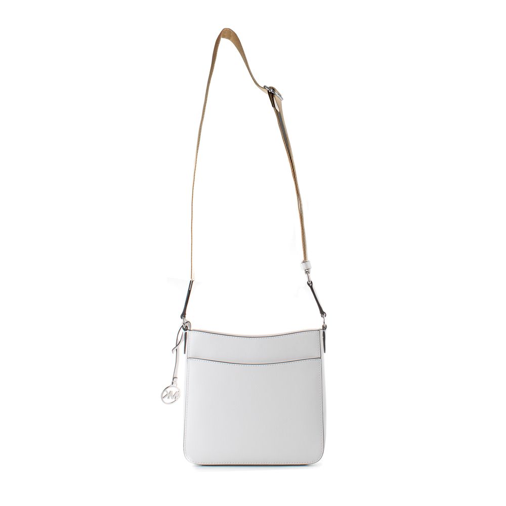 Weiße Schultertasche aus Leinen