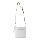 Weiße Schultertasche aus Leinen
