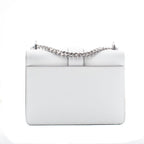 Weiße Schultertasche aus Leder