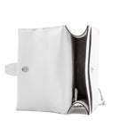 Weiße Schultertasche aus Leder