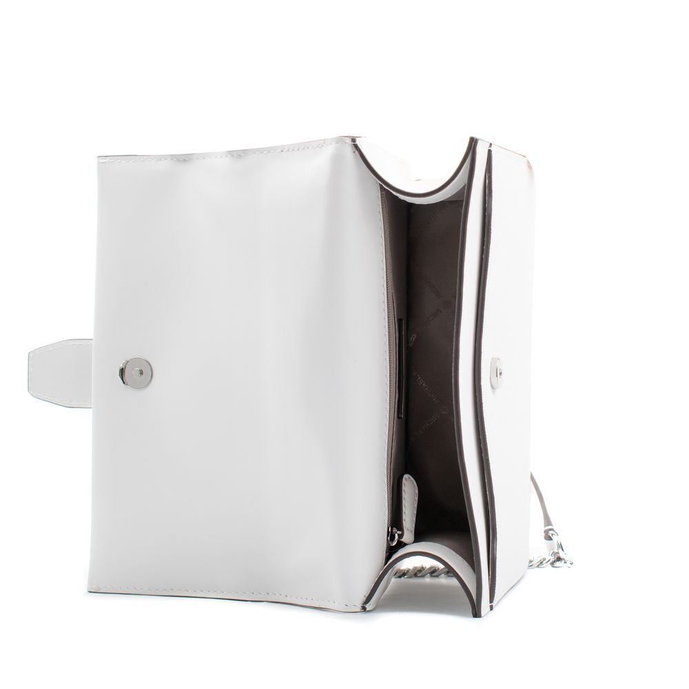 Weiße Schultertasche aus Leder